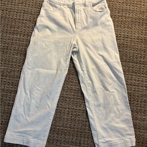 Madewell White High-Waisted Pants